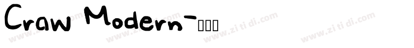 Craw Modern字体转换